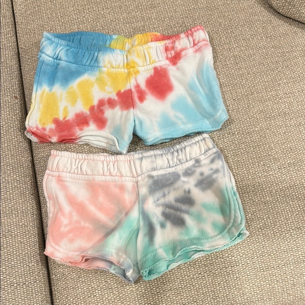 Vintage Havana Kids Tie-Dye Shorts Set - Multicolor